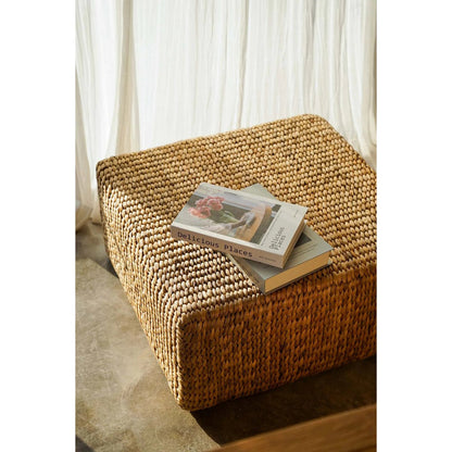 Sitzhocker Seegras 60×60 cm – Natur, Indonesien