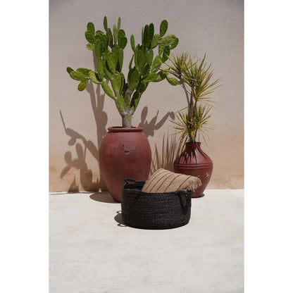 Seegraskorb mit Henkeln, schwarz – Klein, 45 cm