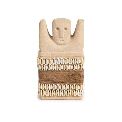Sandstensskulptur, ansigt - 17 cm stor