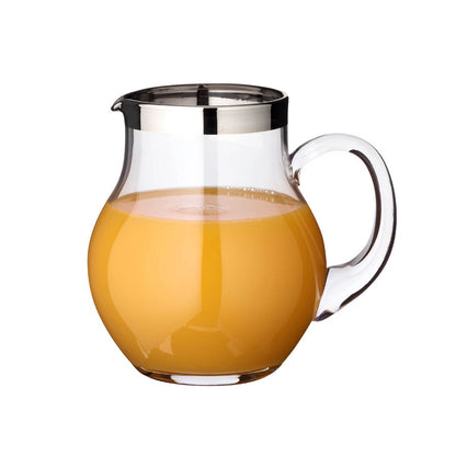 Kristallkaraffe Olivia 1,0 L – Platinrand, mundgeblasen