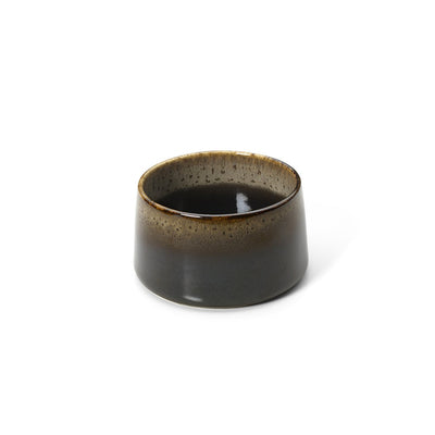 Kyoto ceramic bowl, dark brown - 12.5 cm