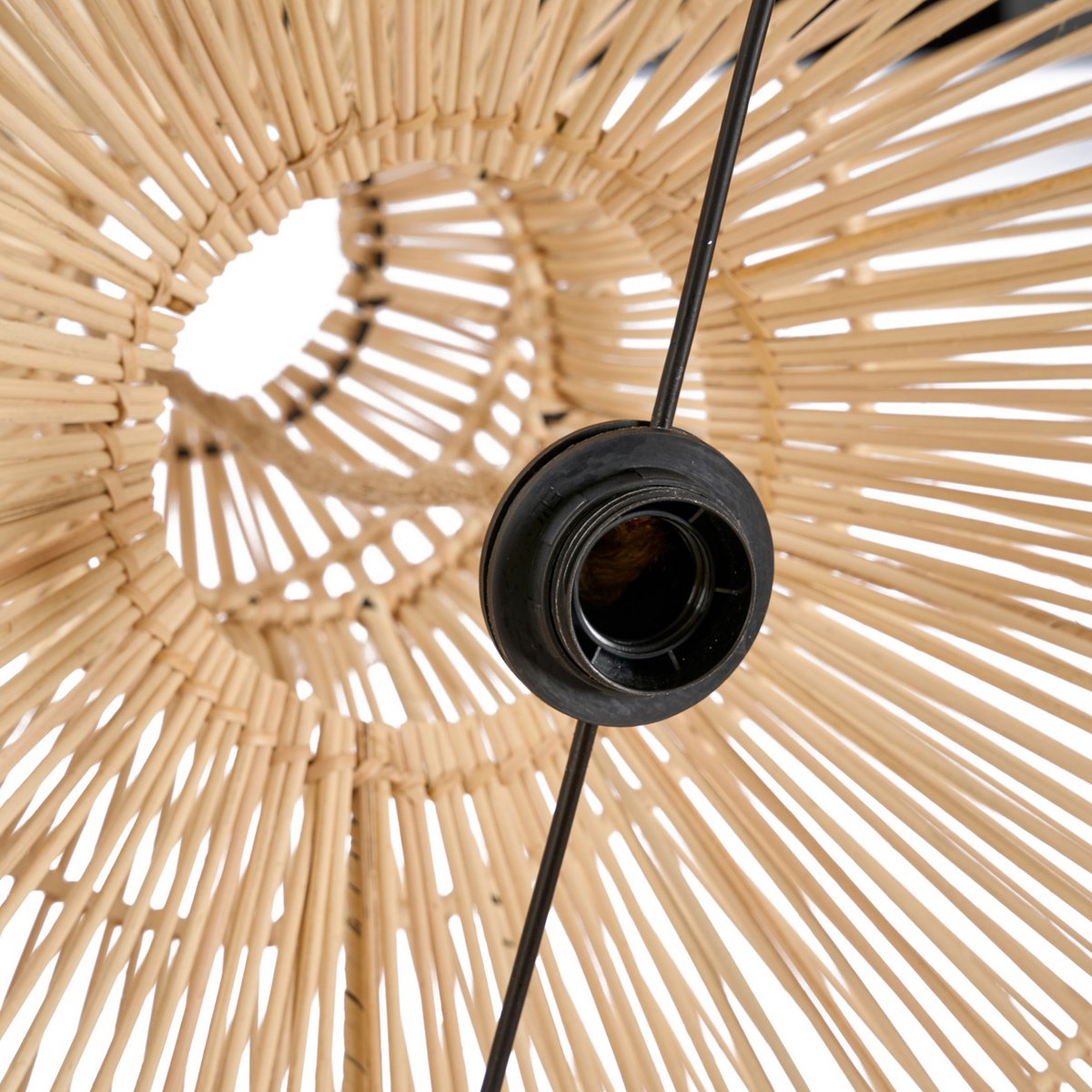 Rattan Pendelleuchte 57 cm - handgeflochten in Indonesien