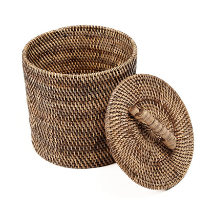 Rattanopbevaringskurv, lav - Naturbun
