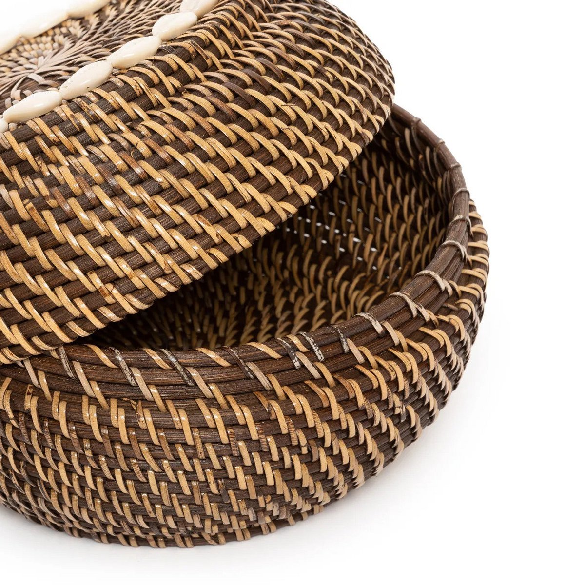 Colonial gætte-gætte-kurv, rattan - M