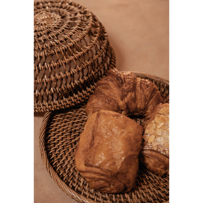 Rattan-Speisehaube, naturfarben - M