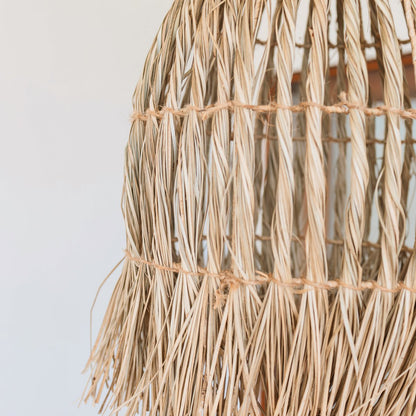 Søgræs pendel Ø 40 cm – tragtformet, beige og grøn