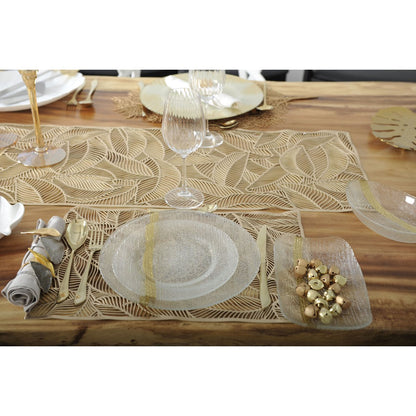 Besteck-Set aus Edelstahl, 24-teilig – champagnerfarben