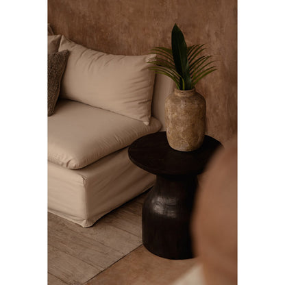 Terrakottavase, medium - cremefarvet håndlavet