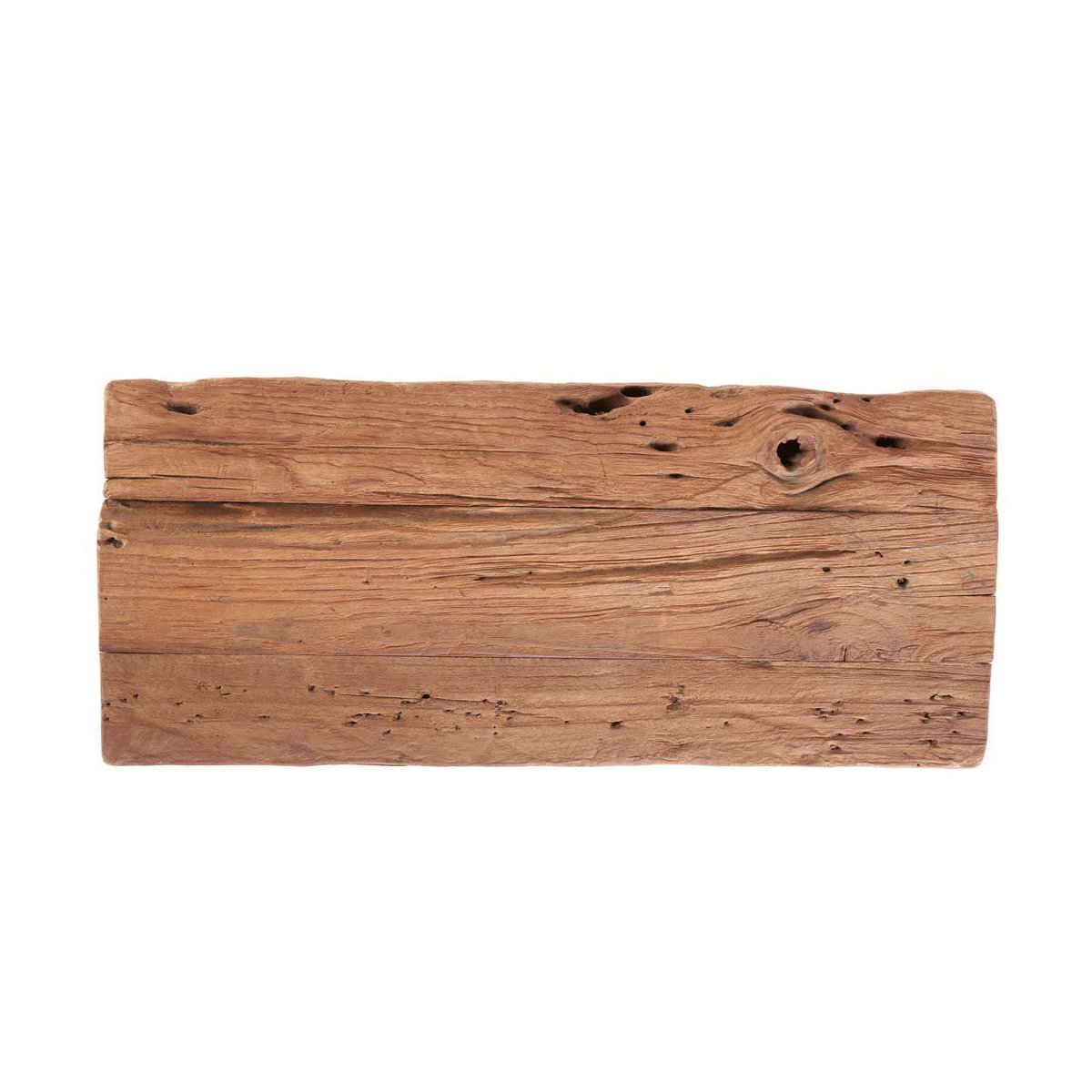 Holzhocker mit rustikalem Charakter - natur