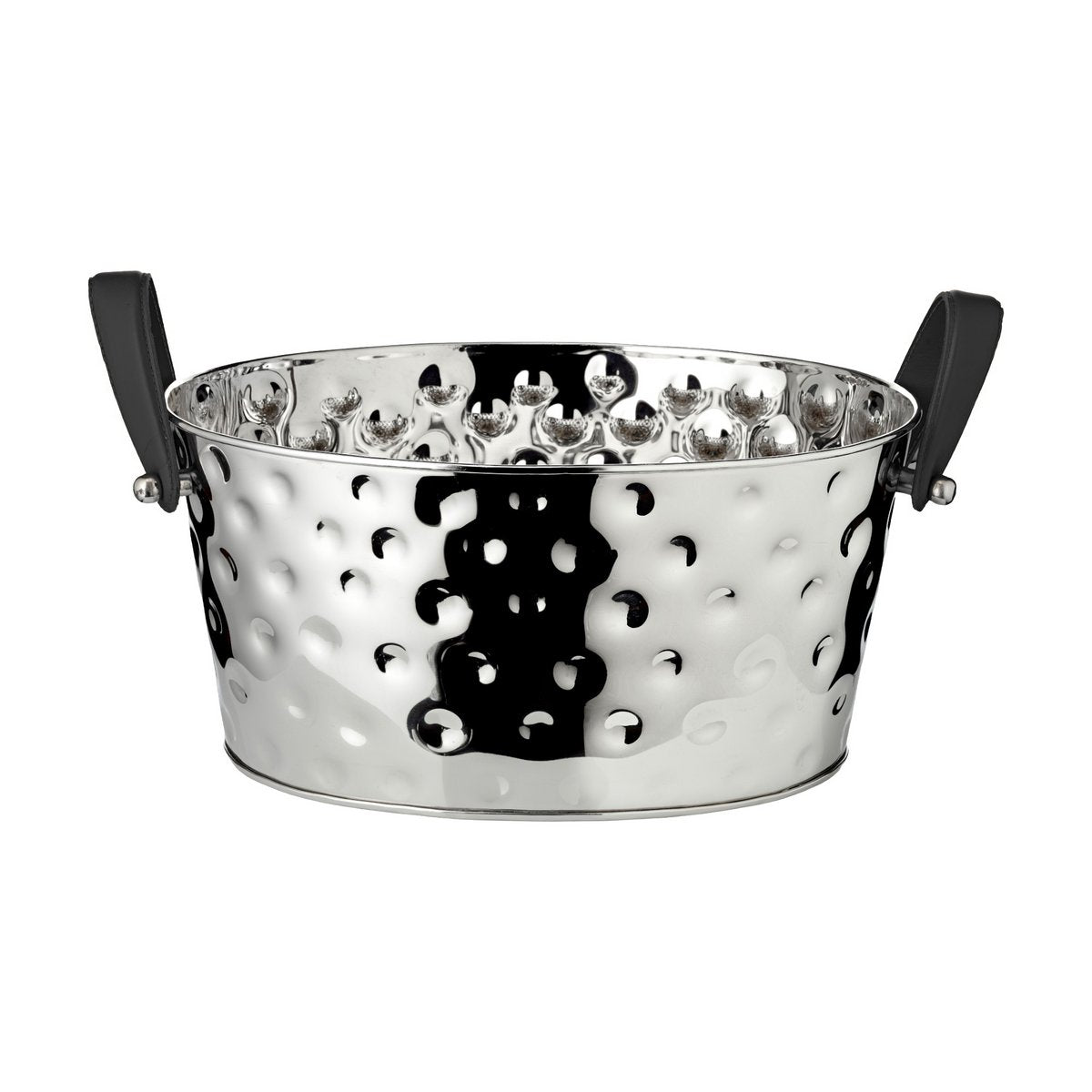 Champagnekøler i rustfrit stål, hamret - 39×29 cm