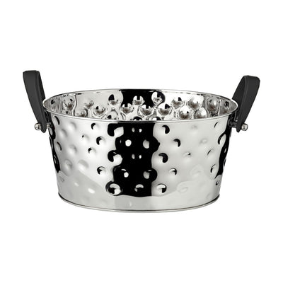 Champagnekøler i rustfrit stål, hamret - 39×29 cm