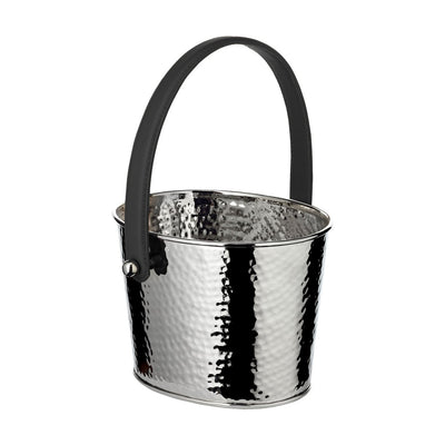 Champagnekøler Gavin i rustfrit stål, hamret, 23 × 18 cm