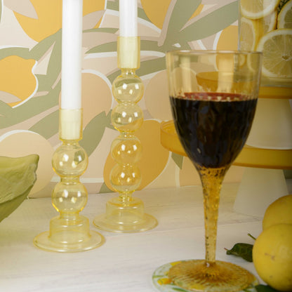Glas-citronbordskånere, sæt med 6 — 9 cm