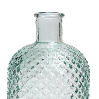 Blue glass bottle 28 cm – made in Spain