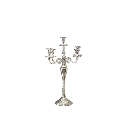 Metal candelabra, 6-light, 60 cm - silver