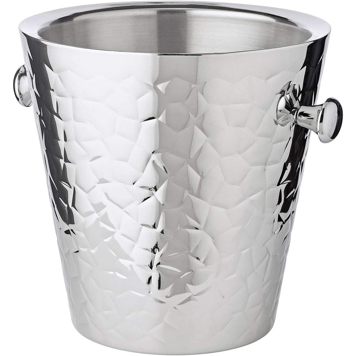 Champagnekøler med håndtag, rustfrit stål - 23 cm