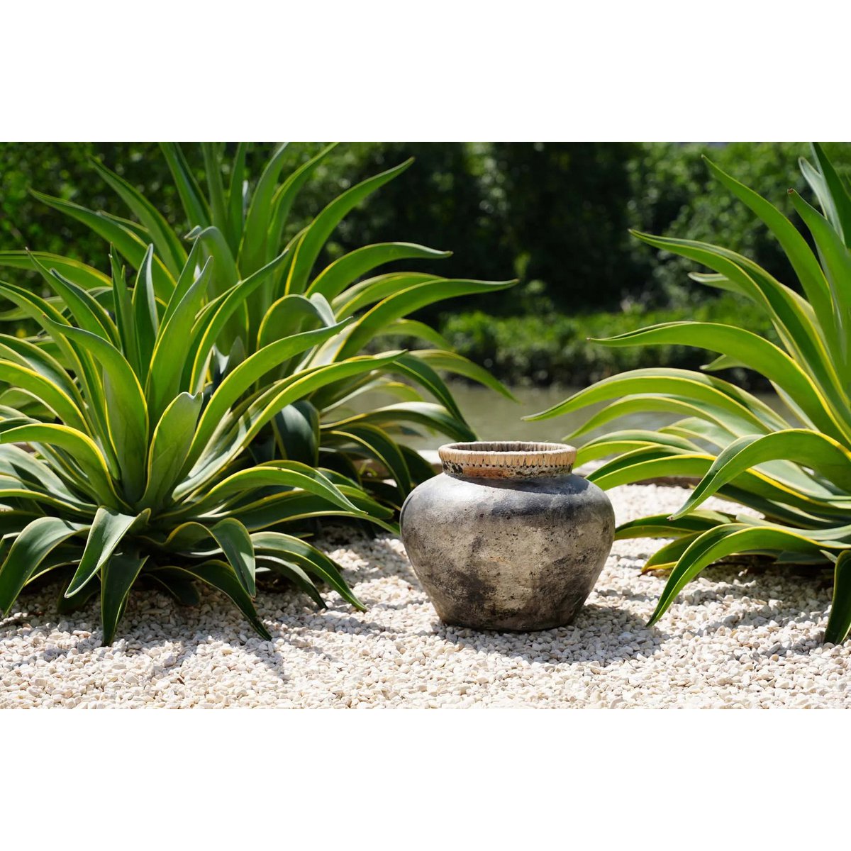 Styly Terrakotta-Vase, Antikgrau, Medium