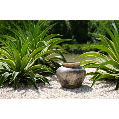 Styly Terrakotta-Vase, Antikgrau, Medium