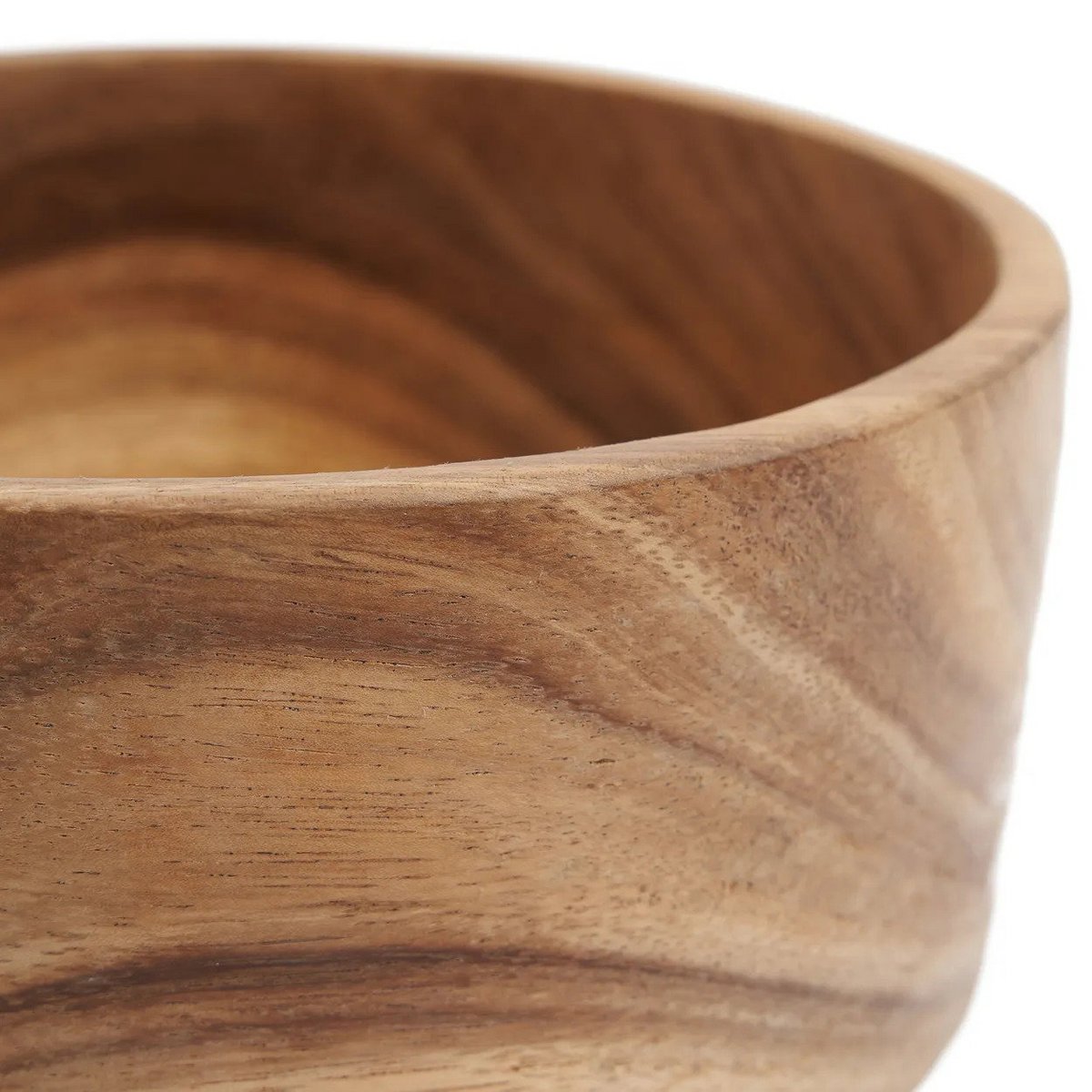 Suartræ salatskål M, 20 cm – rund naturtræ