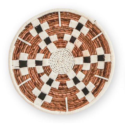 Seegras- und Baumwollwandkorb Taman 40 cm – geometrisch