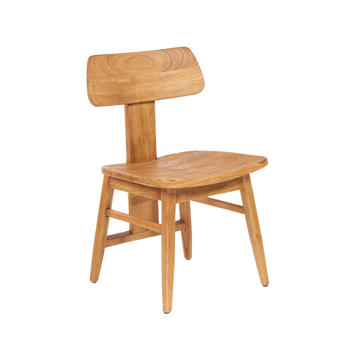 Spisebordsstol i teak, natur – T-ryg
