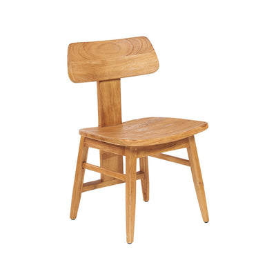 Teak dining chair, natural – T-back