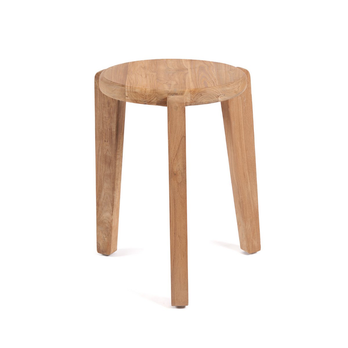 Træ sidebord 40×40 cm - naturlig finish, Indonesien