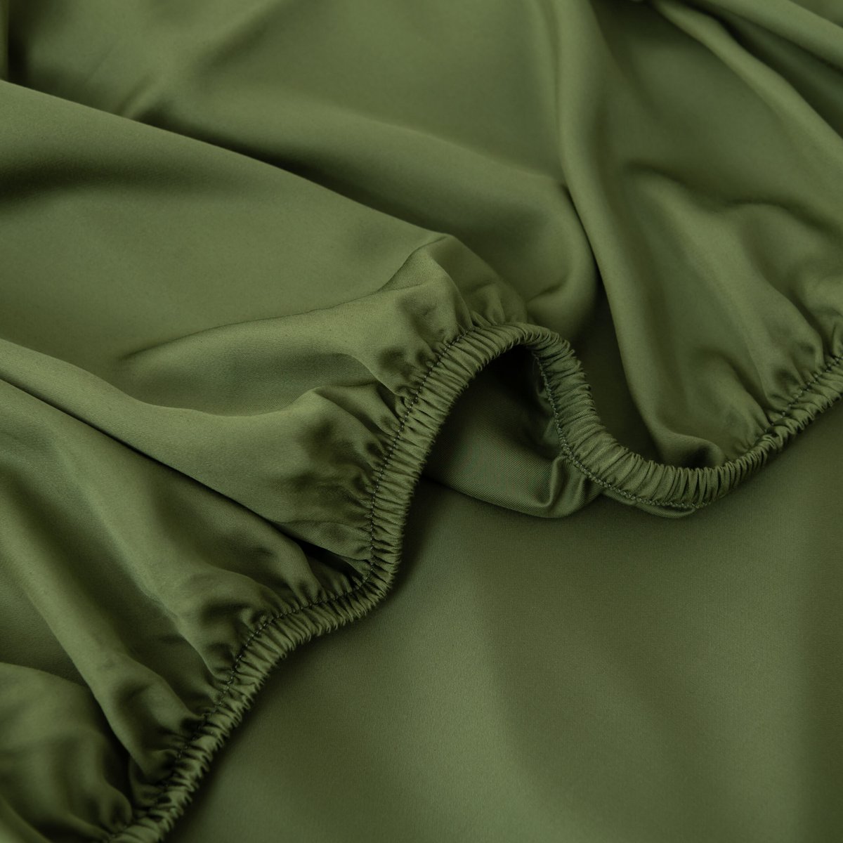 Bamboo bedding set, deep moss, single - 400TC