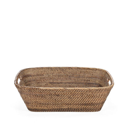 Rattan laundry basket, large – handwoven