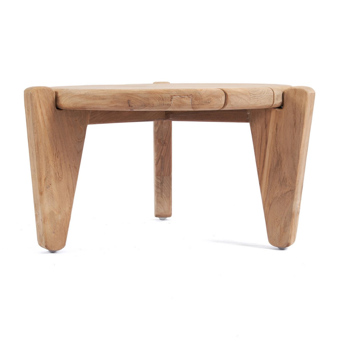 Teak-Couchtisch mit Dreifußgestell – M