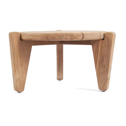 Teak-Couchtisch mit Dreifußgestell – M