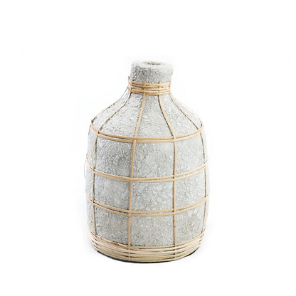 Rund terrakottavase 23 cm – natur, Indonesien