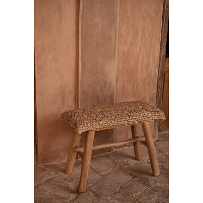 Raffiabank 60×28 cm – natur, hergestellt in Indonesien