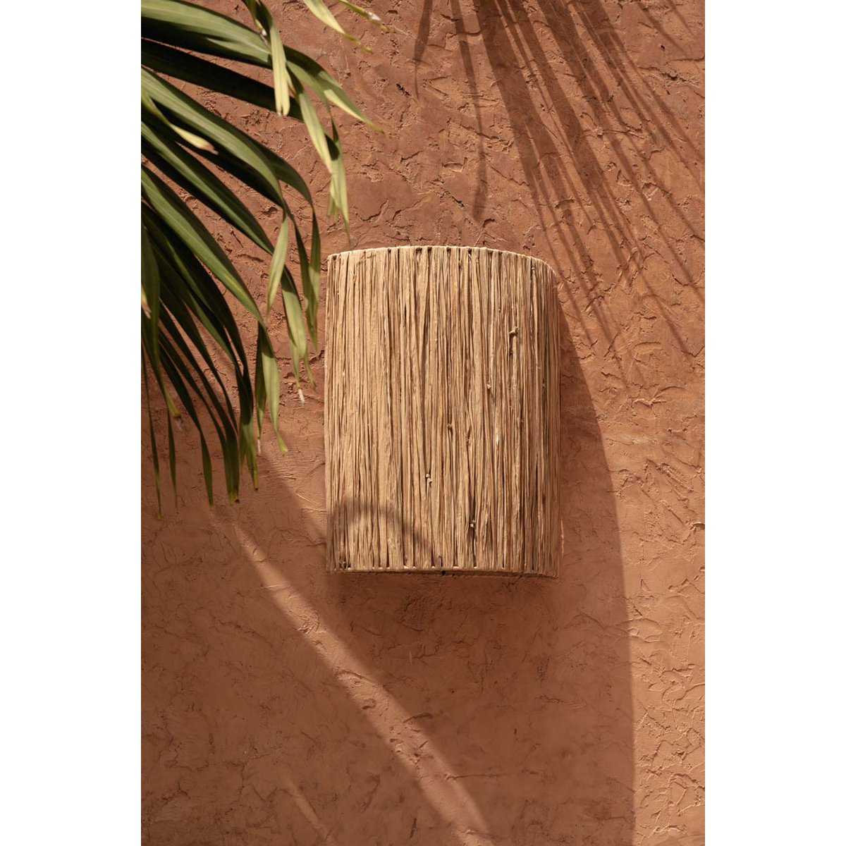Sisal Wandleuchte, 50 cm – Naturgewebe-Schirm