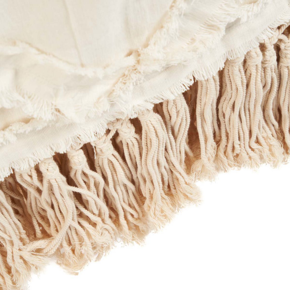 Cotton bed throw - Natural