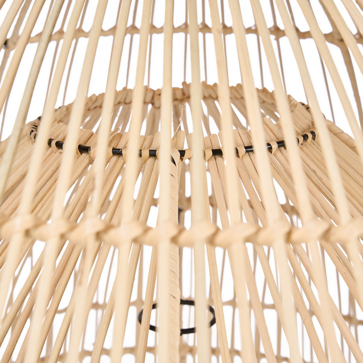 Pendellampe i rattan, 84 cm - naturlig matcha-piskeris