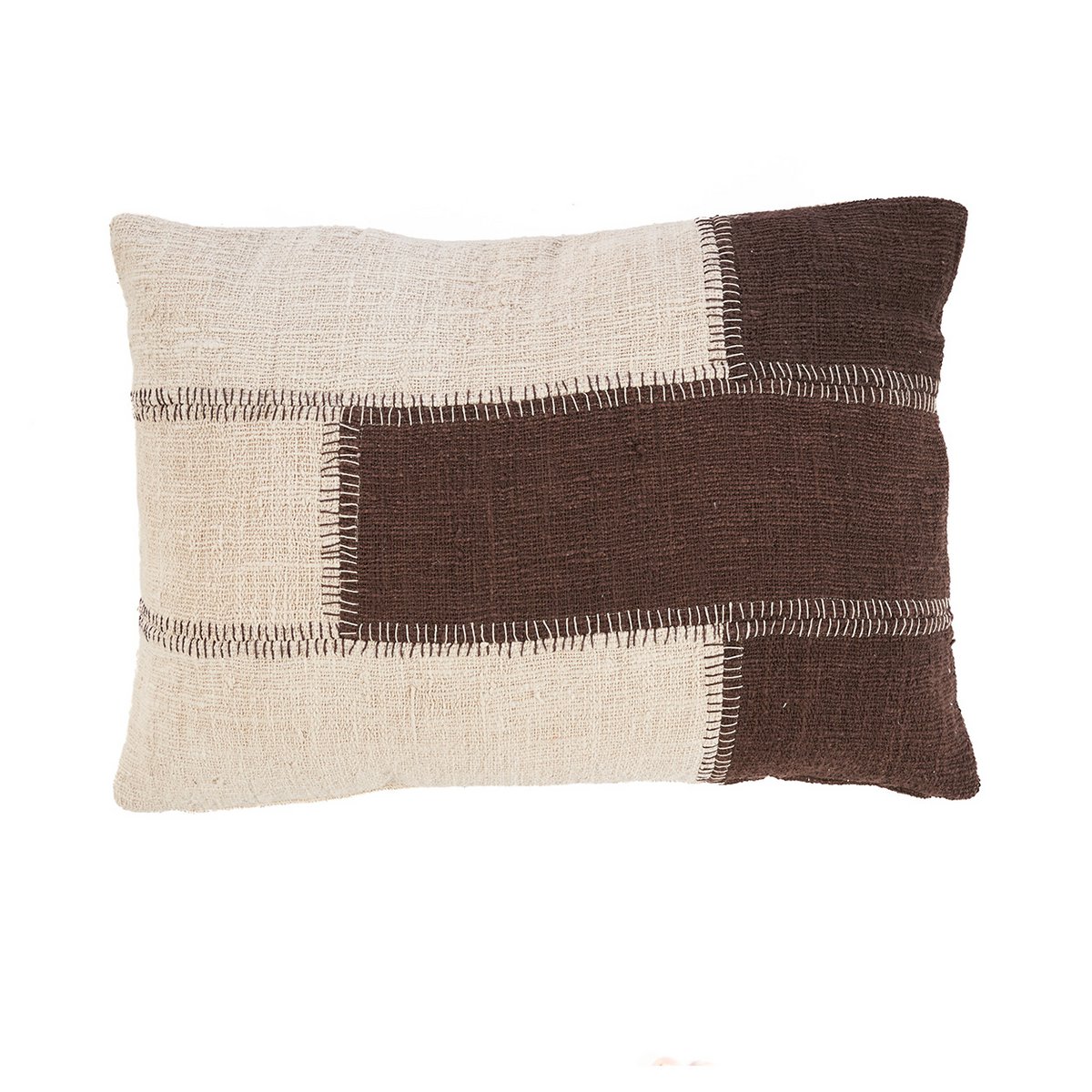 Bomuldspudebetræk, patchwork - 50×70 cm