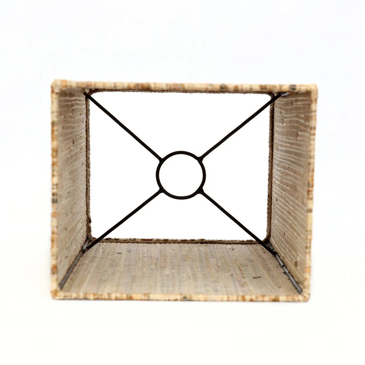 Wasserhyazinthen-Lampenschirm 20 × 35 cm – klein, beige