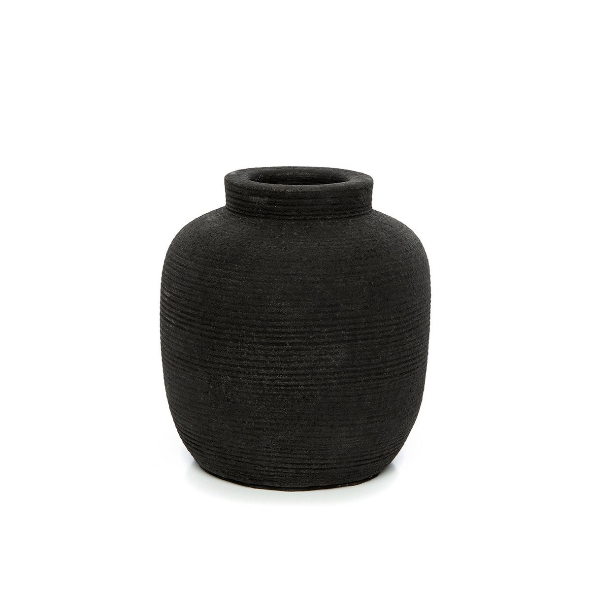Peaky terrakotta vase, lille - Sort