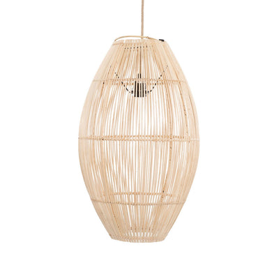 Rattan-Pendelleuchte 35×59 cm – konische Form, handgefertigt