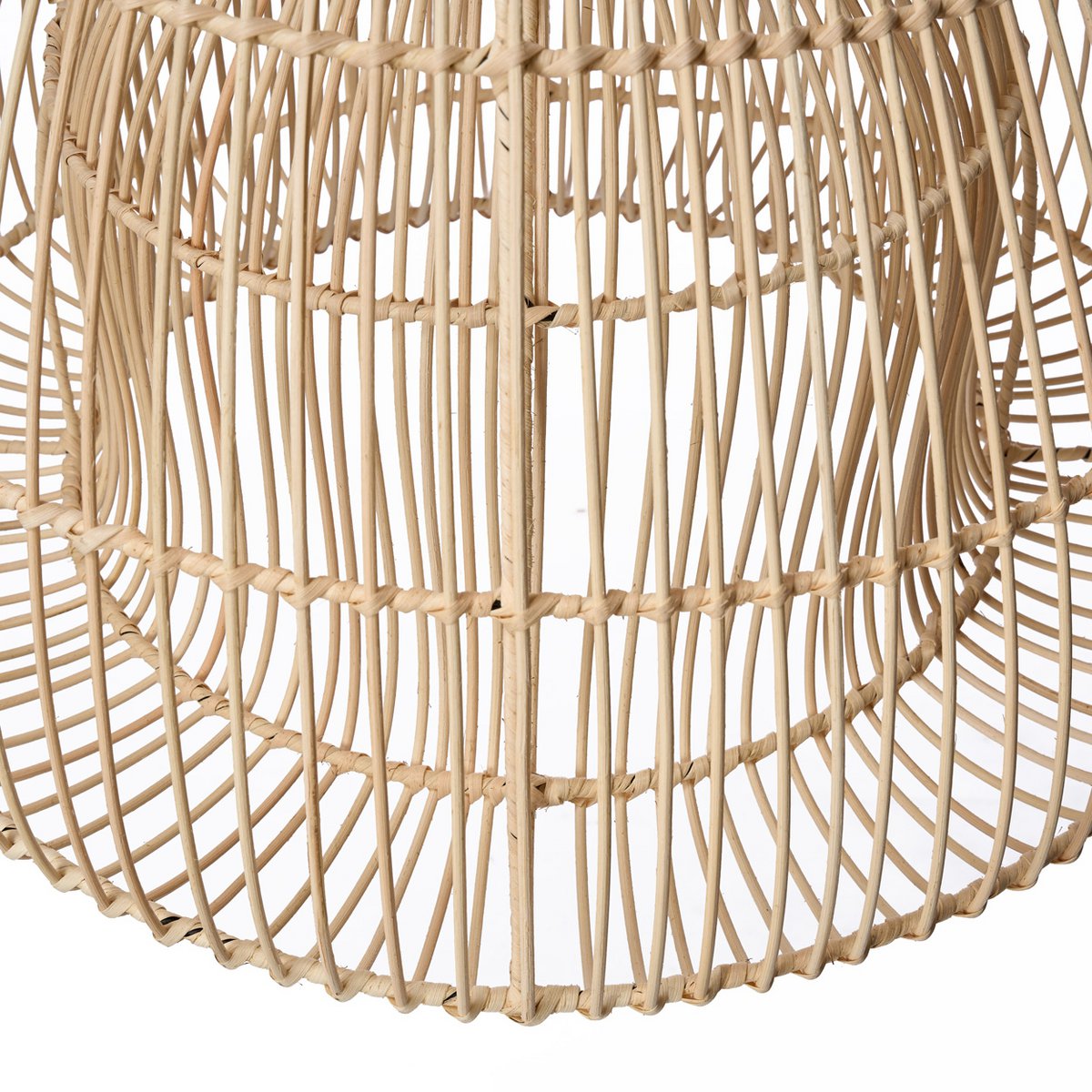 Rattan-Pendelleuchte 50 cm – handgeflochten in Indonesien