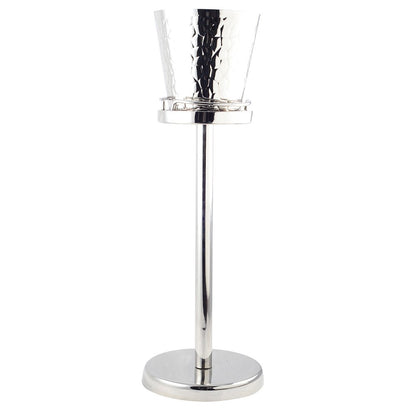 Champagnerkühler aus schwarzem Metall auf Ständer - 80 cm