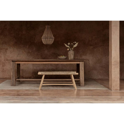 Kronleuchter Eisen 40 × 73 cm - Naturfinish, Indonesien