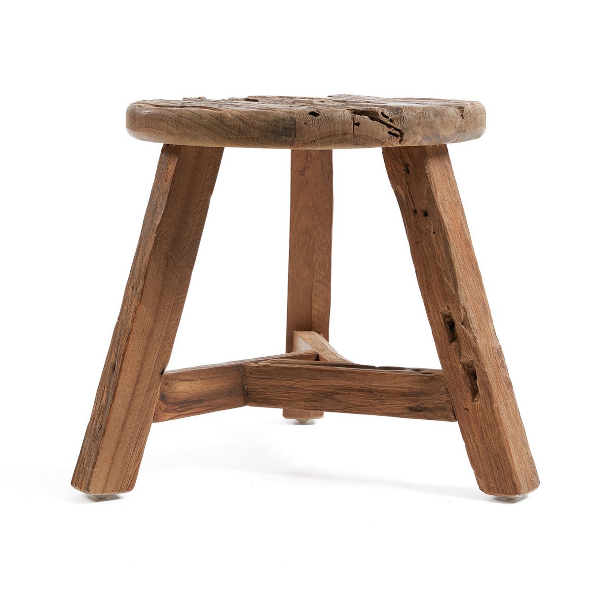Wood stool, 37 × 33 cm - Natural (M)