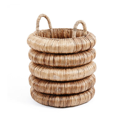 Seagrass cylinder basket 54 × 66 cm - beige