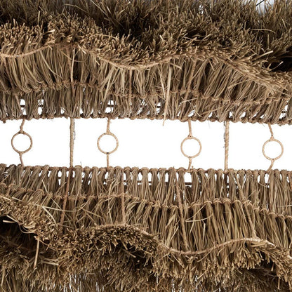 Seagrass fringed pendant shade 140 cm wide – hand-tied