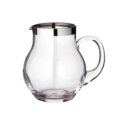 Kristallkaraffe Olivia 1,0 L – Platinrand, mundgeblasen