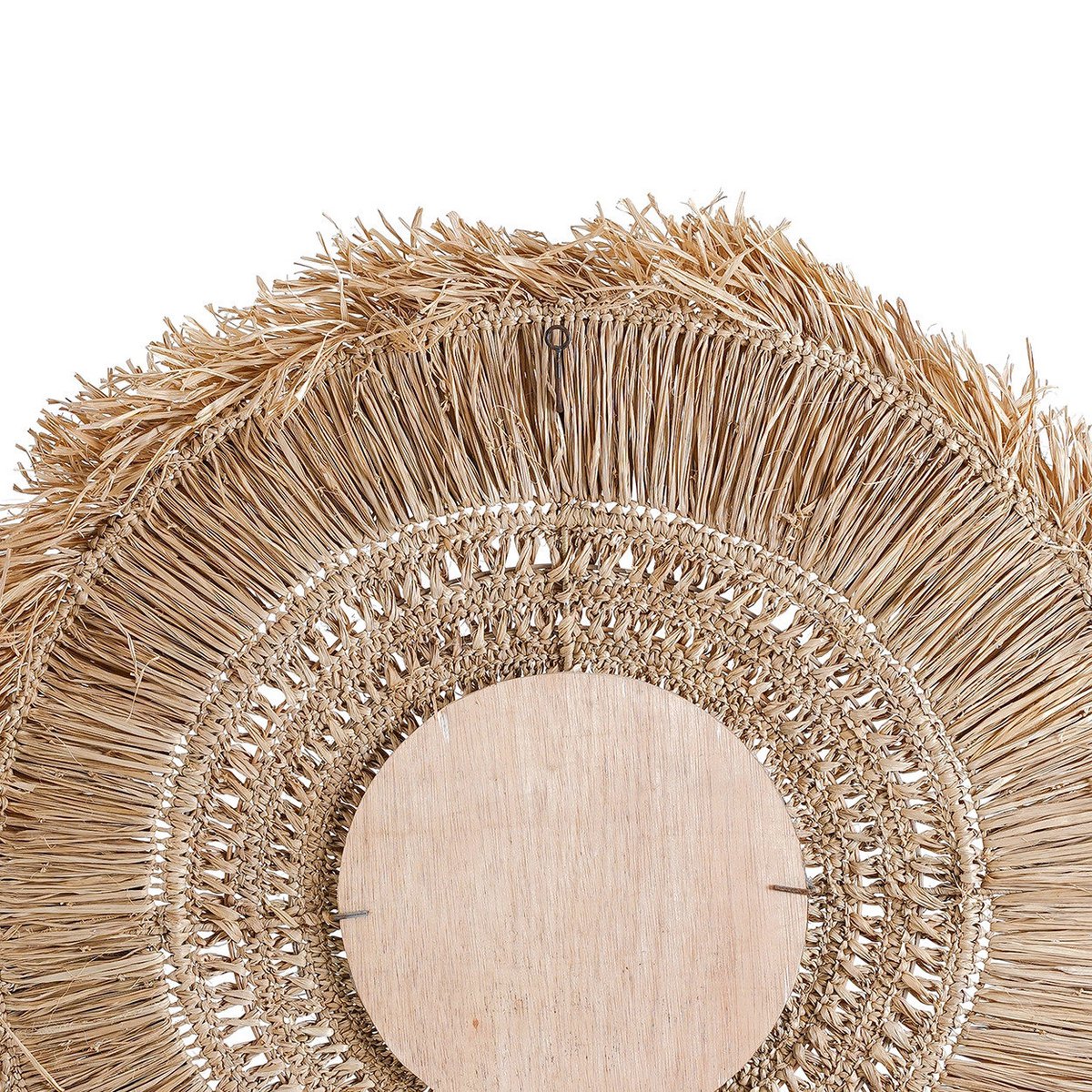 Raffia-Wandspiegel 70 cm – natürlicher, handgewebter Look