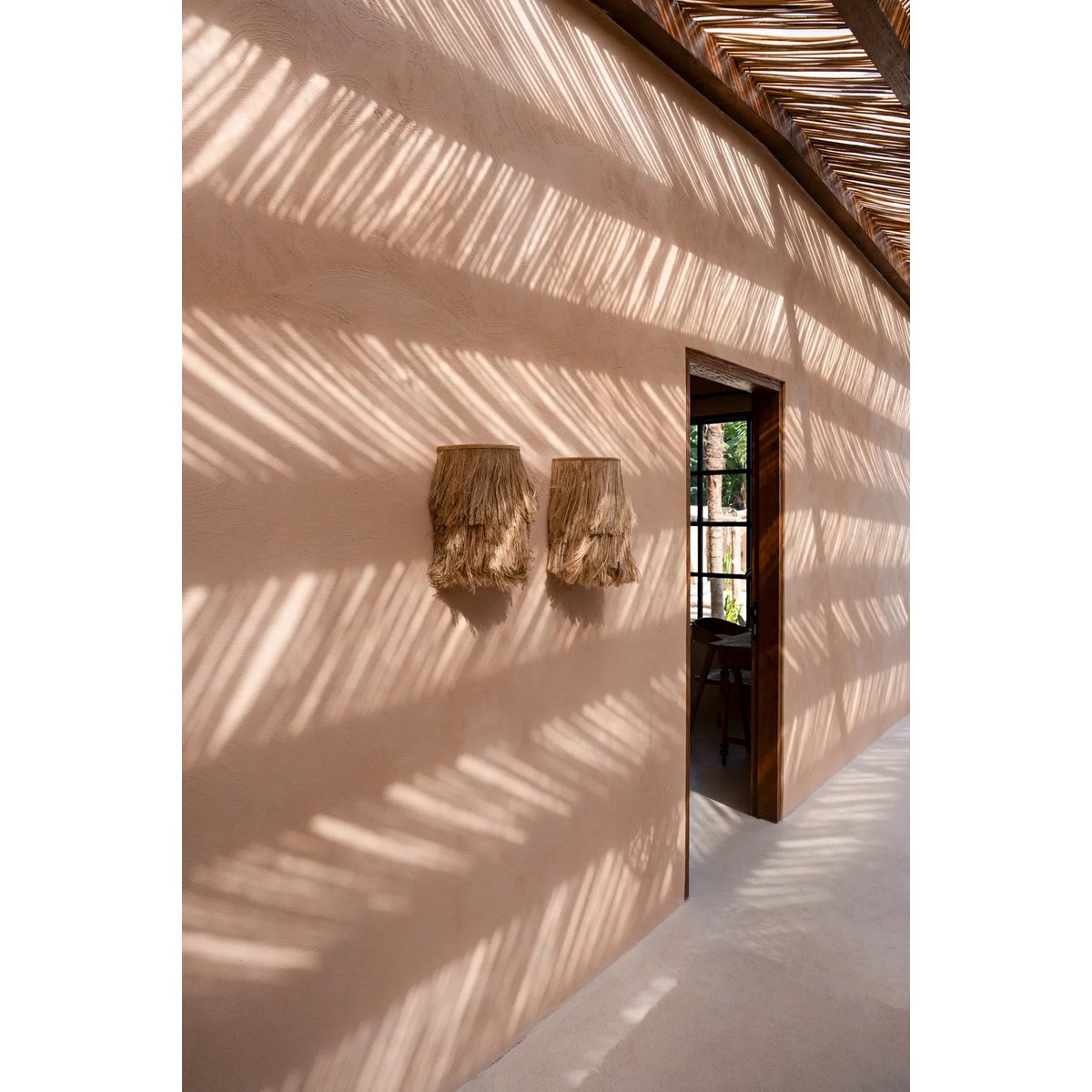 Glass wall appliqué 20×35 cm – natural, small
