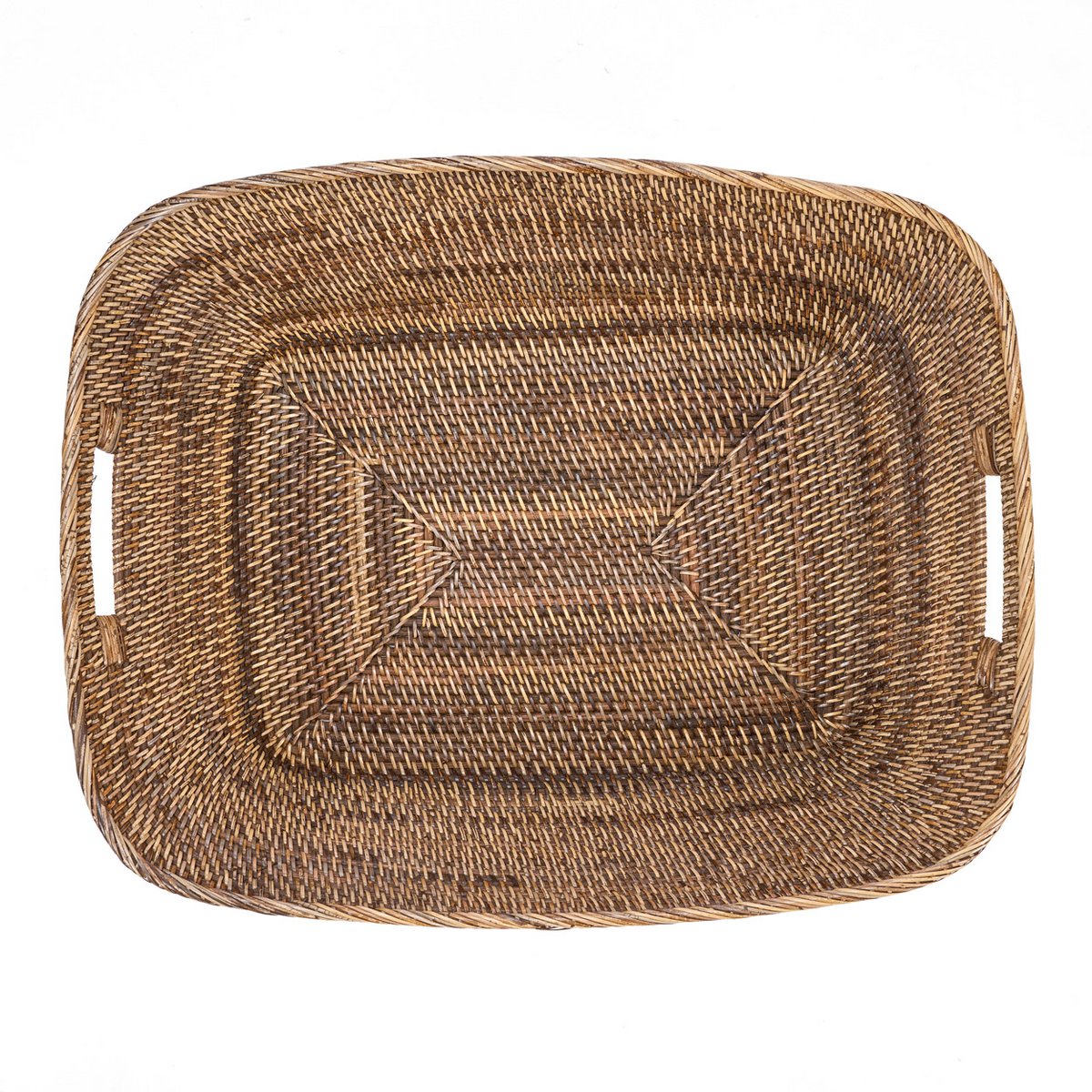 Rattan laundry basket, large – handwoven